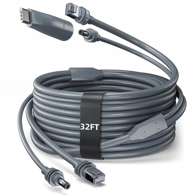 Main image of for Starlink Mini Ethernet Cable with Power Cord, 3 in 1 - RJ45 to RJ45 / DC to DC/DC to C, Replacement Waterproof Extension for Starlink Mini Cable Accessories (32.8FT/10M)