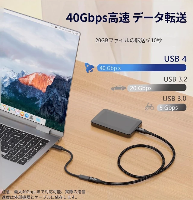 Alt view image 5 of 7 - 10ft/3M USB-C Extension Cable for Thunderbolt 4,Male to Female,40Gbps Data Transfer, 8K@60Hz Video, 140W PD Fast Charging, Universal for USB4/3, M-acBook Pro, Gaming Monitors & Type-C Devices
