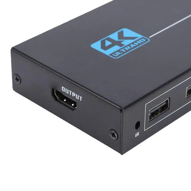 Alt view image 7 of 7 - HDMI KVM 4 Port USB 2.0, 4K@30Hz KVM Switcher for 4 Computers Sharing One Monitor Keyboard Mouse
