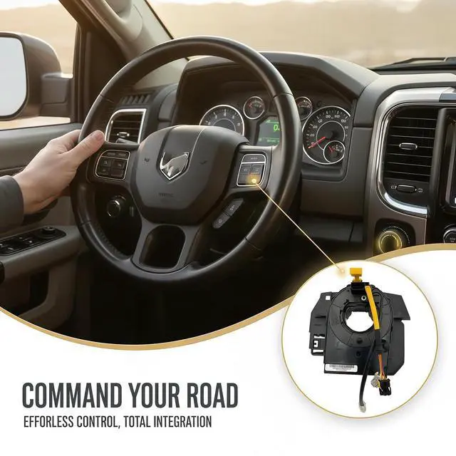 Alt view image 5 of 5 - Spiral Steering Column Cable, Multi-Function Horn Control Wiring Harness Compatible with Ram 1500 2500 3500, OEM Part Number 68528301AA 68110740AA 68459549AA Auto Electrical Replacement Accessory
