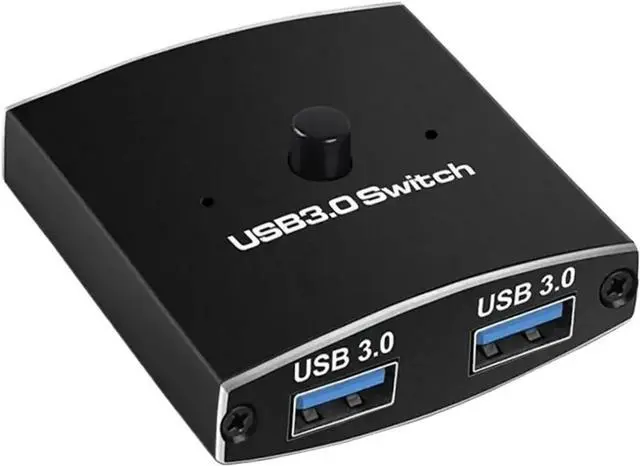 Main image of Two-Way USB 3.0 Switch Switcher Selector 2 in 1 Out A Hub Hosts Computer Laptop PC Accessories Share Printer Sharing(Switch No USB Cable)