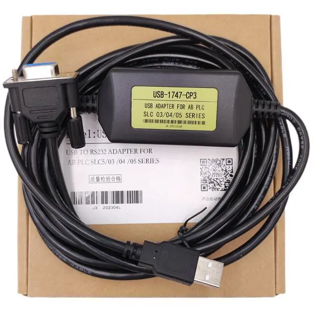 Alt view image 2 of 6 - New USB-1747-CP3 PLC Programming Cable Compatible with AB USB-1747-CP3 SLC 5/03 5/04 5/05