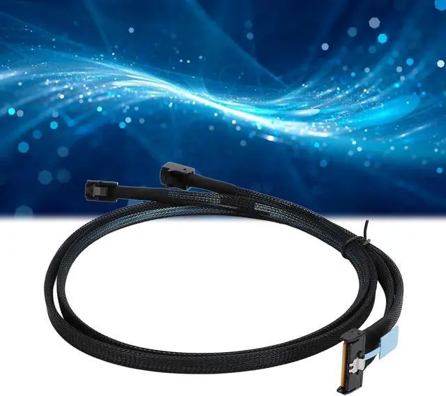 Alt view image 4 of 7 - Pomya for MCIO 8i to 2 x SFF 8643 Cable, PCIe 5.0 32GT / s High Speed for MCIO X8 to Mini SAS HD SFF 8643 Cord for Server Data Center 31.5in, Stable Connection