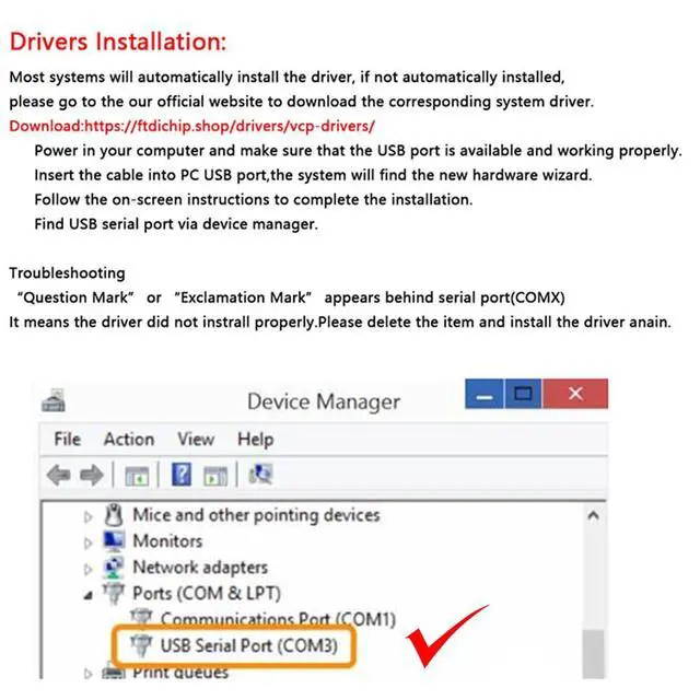 Alt view image 5 of 7 - C232HD-EDHSP-0 USB2.0 Hi-Speed USB to UART Serial Cables 5.0V FT232H Chip Pitch 2.54MM 10P Headers Compatible with Windows 11 10 8 7 Linux MAC OS(1.8M)