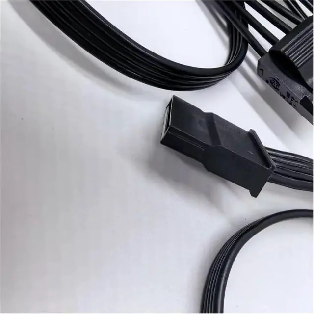 Alt view image 2 of 6 - 8/6P to GPU8(6+2) pin CPU8pin(4+4) pin SATA IDE Molex Power Cable for MIS MPG A650GF A750GF A850GF Series Module(8pin to CPU 4 4p)