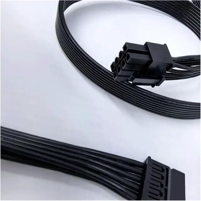 Alt view image 3 of 6 - 8/6P to GPU8(6+2) pin CPU8pin(4+4) pin SATA IDE Molex Power Cable for MIS MPG A650GF A750GF A850GF Series Module(8pin to CPU 4 4p)