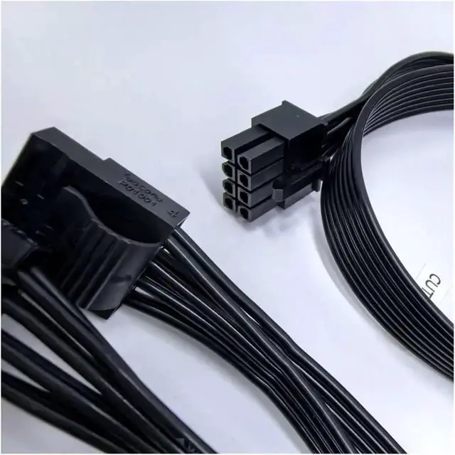 Alt view image 5 of 6 - 8/6P to GPU8(6+2) pin CPU8pin(4+4) pin SATA IDE Molex Power Cable for MIS MPG A650GF A750GF A850GF Series Module(8pin to CPU 4 4p)