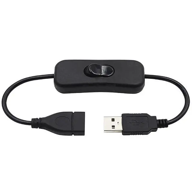 Alt view image 4 of 6 - USB to USB Cable Male to Female Extension Cable USB Data Cord with ON/Off Switch for Smart TV PC USB Connector Cable Extender