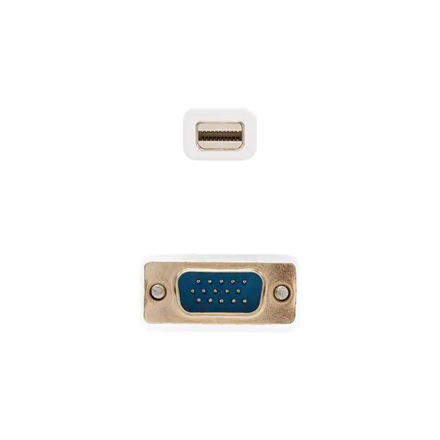 Alt view image 2 of 3 - Blendend Mini DisplayPort to VGA Converter Cable - White - 3m - Ideal for Connecting Devices with Mini DP Output to VGA Displays - Durable and Practical for Presentation