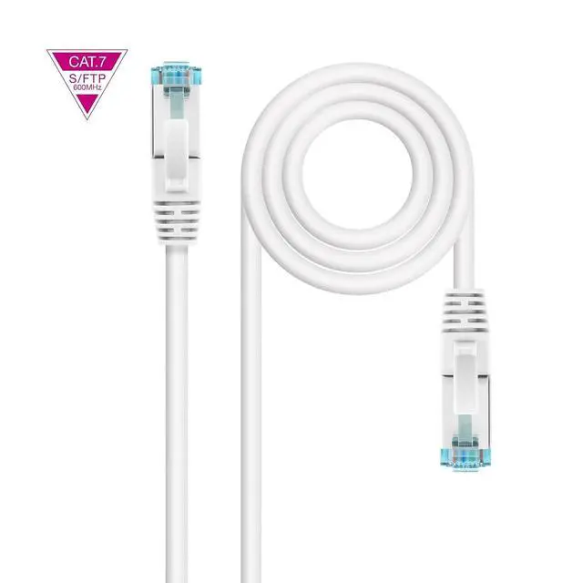 Alt view image 3 of 3 - Blendend Category 7 Network Cable, White, LSZH SFTP PIMF Shielded, AWG26 Gauge, 25cm Length.Perfect for installations requiring Efficiency and Safety in Robust, Reliable Connections, i