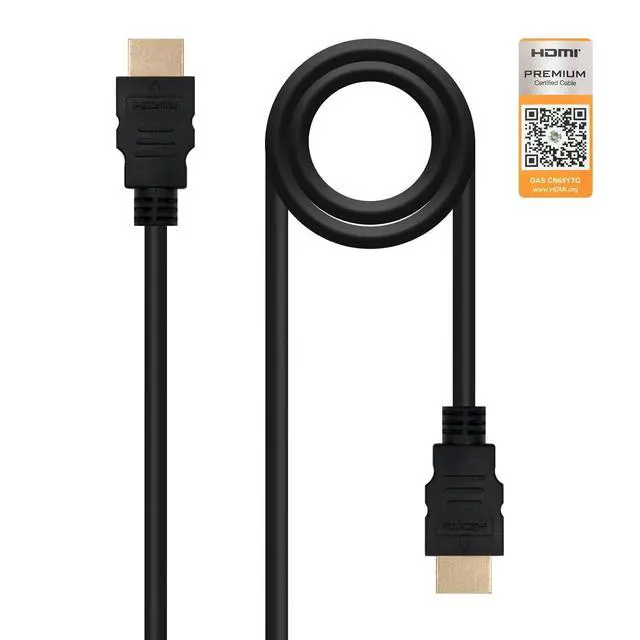 Alt view image 3 of 3 - Certified High Speed HDMI v2.0 Cable Supports 4K@60Hz Resolution Designed for Optimal Connection Between Media Devices Model A/M-A/M Length 1.5m Black