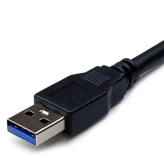 Alt view image 4 of 4 - High Speed USB 3.0 Cable, Type A/M to A/H, Black, 2 Meters Length, Ideal for Fast and Secure Device Connections.