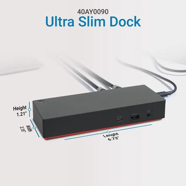 Alt view image 5 of 6 - 40ay0090-40ay0090us Thinkpad Docking Station, Think pad Dock Station, Universal USB-c Dock