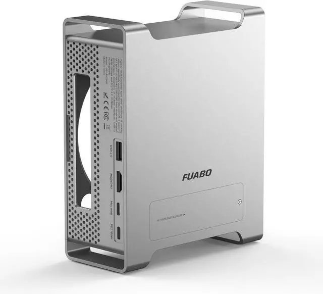 Main image of Docking Station Case for Mac mini M4/M4 Pro, NVMe SSD Enclosure Expands Internal Storage Up to 8TB, USB-C 10Gbps, 4K HDMI, SD/TF Card Reader, USB 3.2 Hub, Aluminum Stand