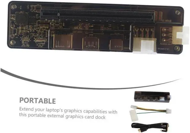 Alt view image 3 of 7 - External Graphics Card Dock for Laptop Portable PCI-E Video Card Docking Station Random Style Design Compatible Gaming and High-Performance Laptops