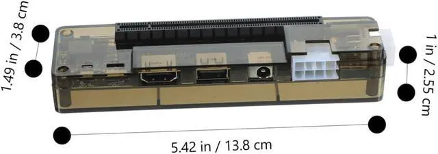 Alt view image 2 of 7 - Laptop Graphics Card Dock Notebook Video Card Docking Easy Setup High Performance Random Style
