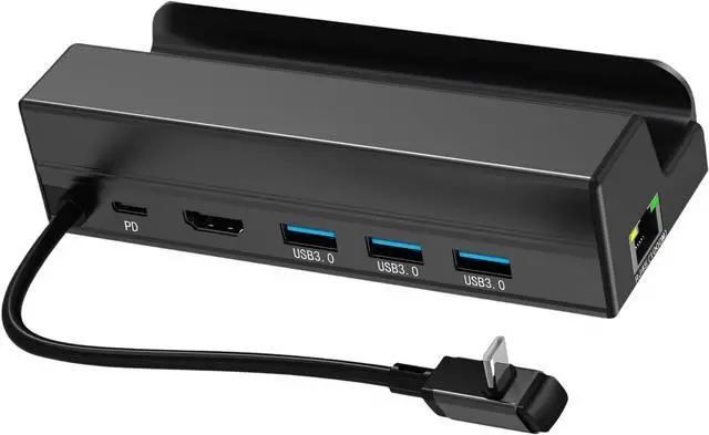 Alt view image 4 of 7 - Type C USB 3 0 Gaming Handheld Docking Station Featuring Various Ports Metal Build for Connectivity Small Metal Expansion Dock for Gaming Handheld and Laptops Works