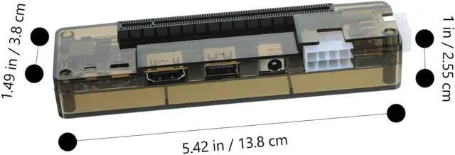 Alt view image 2 of 7 - DOITOOL External Laptop Graphics Card Docking Station Easy to Use Compatible Multiple Operating Systems Supports up to Power Supply Versatile Graphics Card Adapter for Gaming and