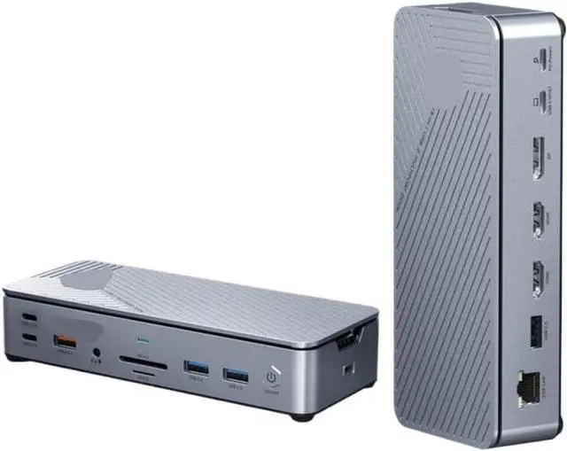 Main image of USB C Docking Station Hub Compatible with Tablet Laptop Supports 8K 4K HDMI DP 1000Mbps PD 100W USB3 0(15 8K Dock)