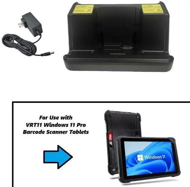 Main image of Charger Cradle Dock for VRT11 Windows 11 Pro Ultra Rugged Tablet (Power Supply Included)