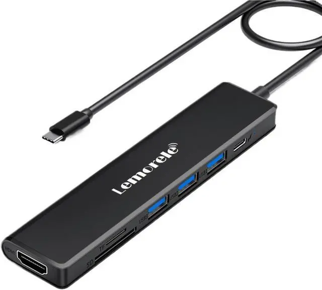 Main image of TC90 7-in-1 USB C Docking Station Type C to HDMI Adapter USB C 3.0 Hub 5Gbps USB C Faster Transfer for Windows Laptop