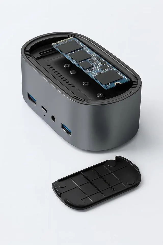 Alt view image 4 of 7 - NVME Docking Station 13 in 1 Multi USB Docking Hub USB-C Hub Dock 4K 60Hz RJ45 and 1000Mbps SSD M.2 NVMe NGFF / 2230 to 2280 / M-Key & B+M Key Hubs, Universal