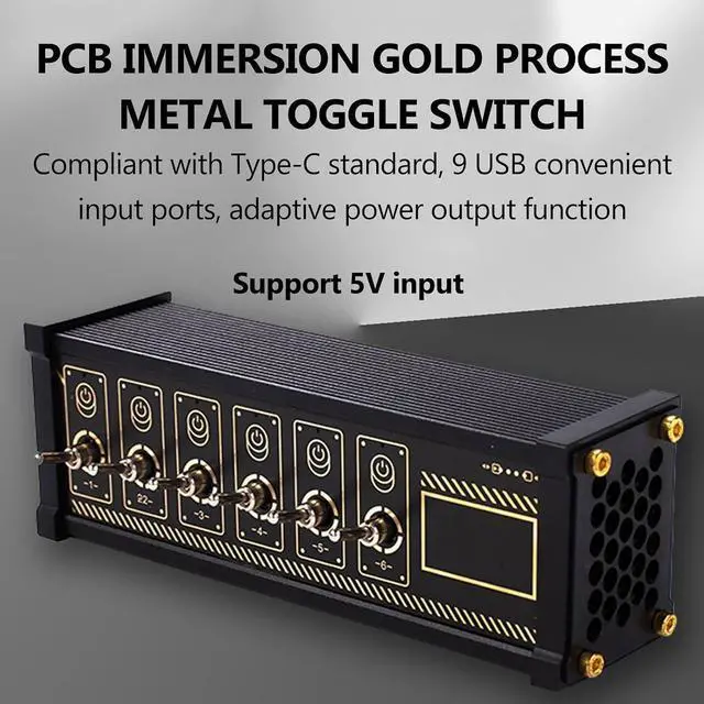 Alt view image 2 of 7 - Retro USB Output Ports Docking Station, 6 Port USB C Hub Splitter with Independent Control Button Switch, 4 High Speed Data Ports, Plug and Play, for Phones, Tablets, Low Power Devices