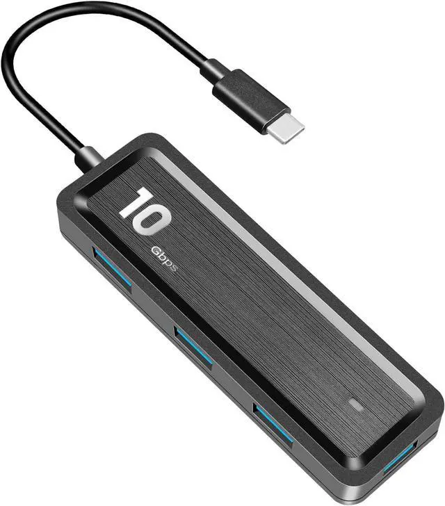 Main image of TEWENE USB-C to USB Hub 6-in-1 Docking Station 10Gbps | 4 USB-A 3.2 Gen2 10Gbps Ports, and 2 Card Readers, Compatible with Laptop, MacBook