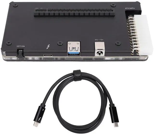 Main image of Heayzoki External GPU Dock, 4 EGPU Enclosure PCIE 16X Slot for Graphics Cards, with 1m Cable for Laptops Small PCs and Handheld Consoles