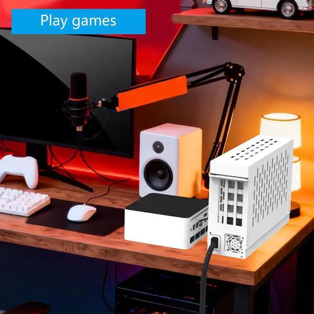 Alt view image 6 of 7 - Dock Docking Station GPU Graphics Card for Laptop PCIe4.0 Small 1U Power External GPU Enclosure Development Laptop External Dock