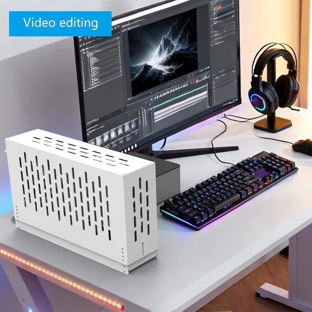 Alt view image 3 of 7 - Dock Docking Station GPU Graphics Card for Laptop PCIe4.0 Small 1U Power External GPU Enclosure Development Laptop External Dock
