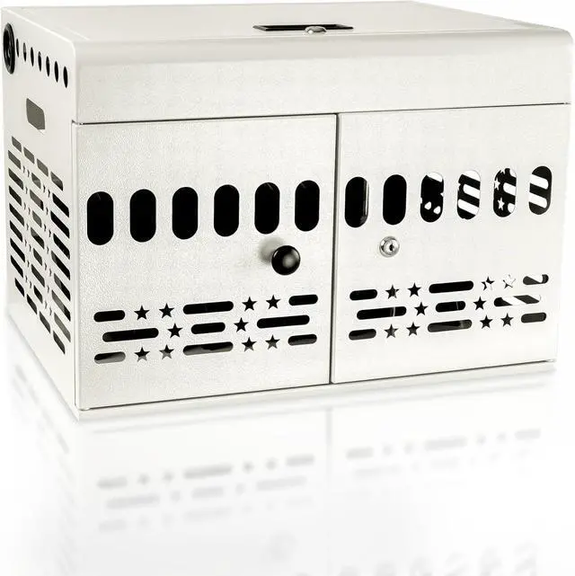 Main image of 12 Device Portable Charging Station for Tablets, iPads, Chromebooks, and Laptop Computers with Lock, Surge Protection, for Classroom or Office (White)
