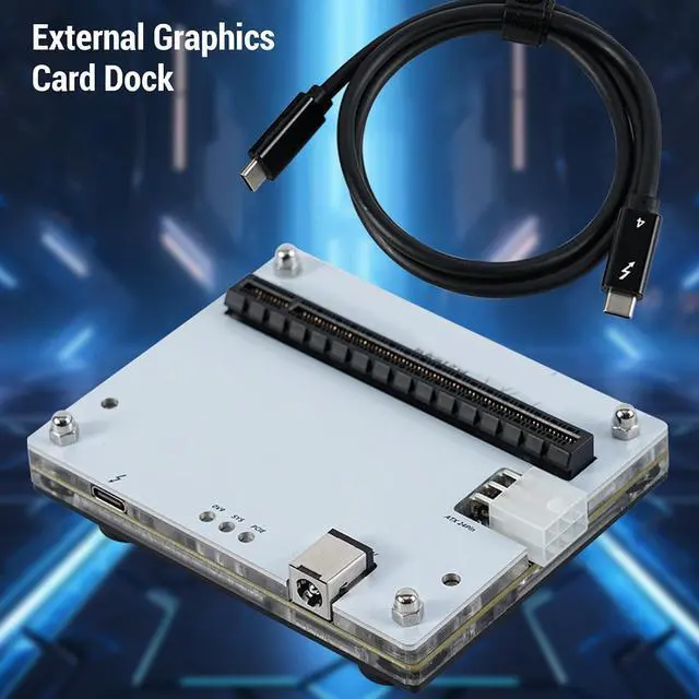 Alt view image 2 of 7 - Heayzoki External Graphics Card Dock, USB4.0 External GPU Docking Station with 1m Data Cable, for PCIe 16X Slot Laptop PC Handheld Device