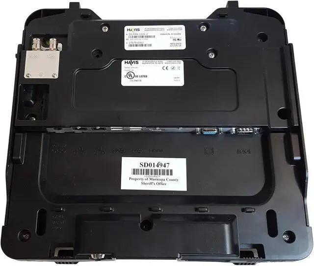Alt view image 4 of 6 - Vehicle Docking Station Compatible with Havis DS-PAN-1101-2 for Panasonic Toughbook 33 with Genuine Lind Power Supply Included Dual Pass-Through Antenna Ports Full Port Replication