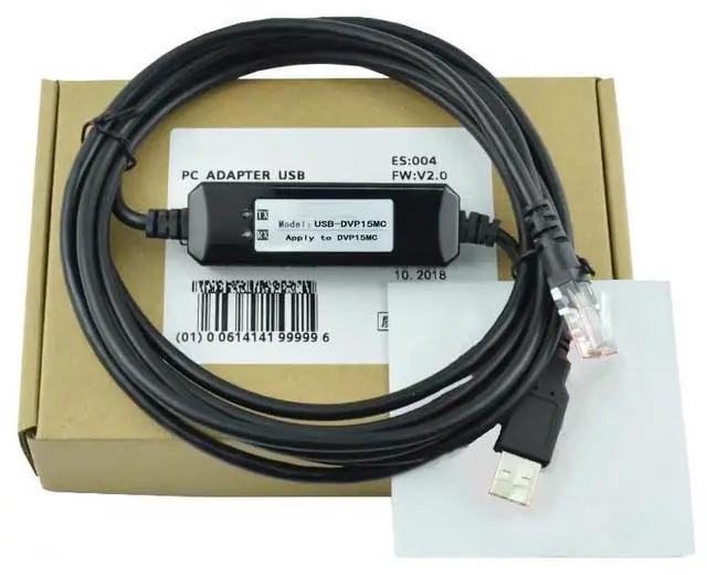 Main image of USB-DVP15MC for DVP15MC Controller PLC and Computer USB Interface Communication Data Download Cable Programming Cable Dual chip Design