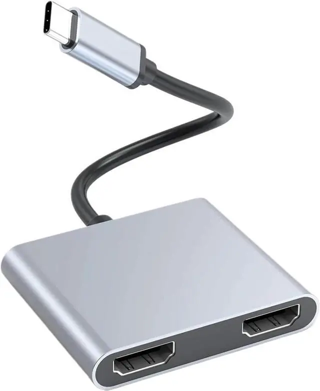 Main image of USB C to Dual HD Display Adapter Docking Station Hub Two Monitors for Windows10/11 Laptop Mirror and Extend Mode(2in1)