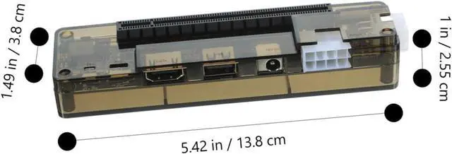 Alt view image 2 of 7 - External Graphics Card Dock for Laptop Pci-e Adapter Expandable Video Card Docking Station Power Output Random Style