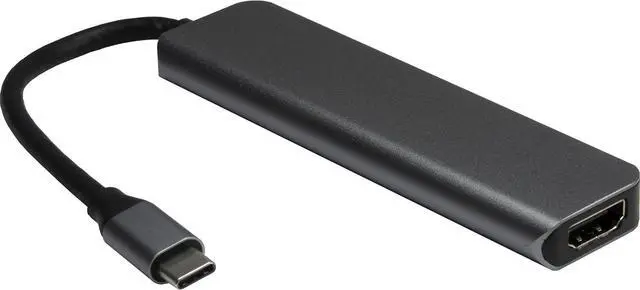 Alt view image 2 of 4 - Inter-Tech Adapter Argus H-469-01 5-in-1 USB-C, HDMI 4K, PD100W