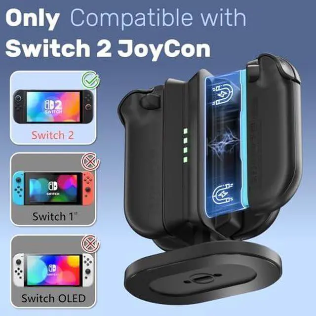 Alt view image 2 of 7 - Switch 2 Expansion Dock (with Ethernet Port), Supporting 4K@120Hz/PD 100W/USB 3.0 Ports, paired with the Switch 2 Joy-Con Charging Dock (Oval), Compatible with Joy-Con 2 Console Accessories.