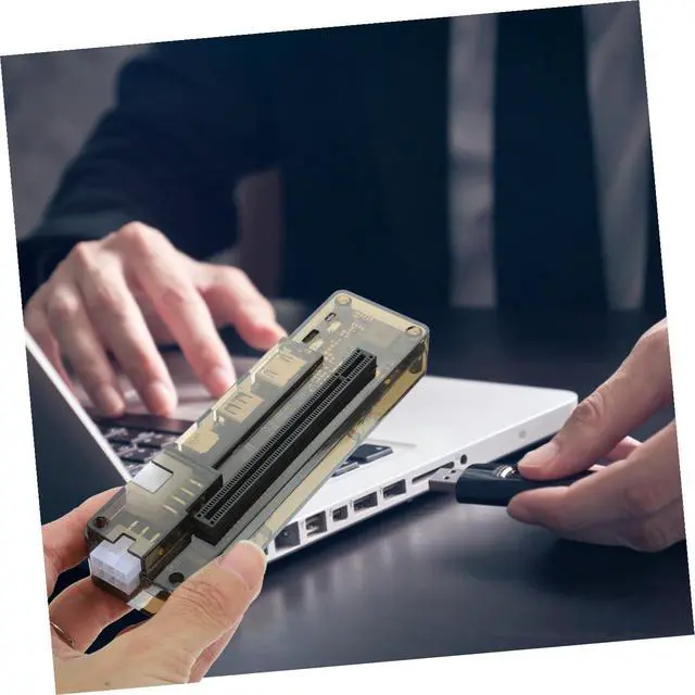 Alt view image 5 of 7 - Laptop Gpu Expansion Dock External Graphics Card Dock Support for Gamers Random Style