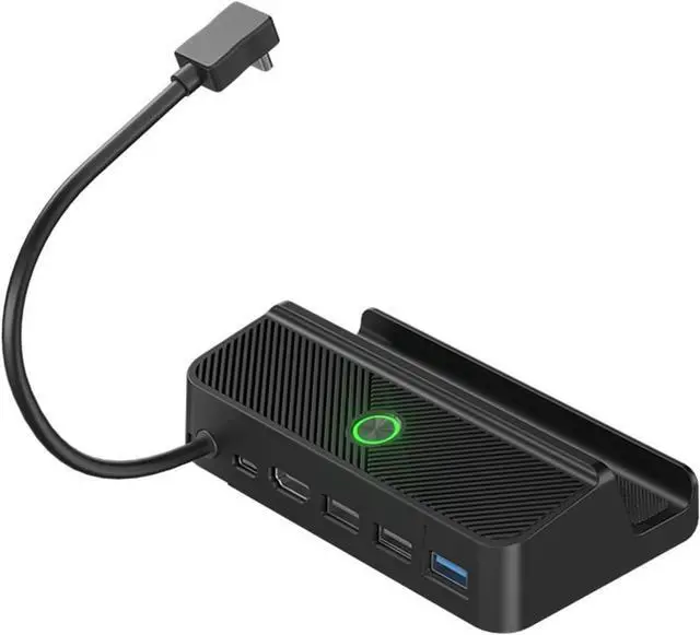 Main image of Game Console Docking Station with RGB Light Strip, ABS Plastic Deck Dock, Silicone Non-Slip Base Compatible for Steam Deck Handheld Game Console(Colorbeltnetmouth)