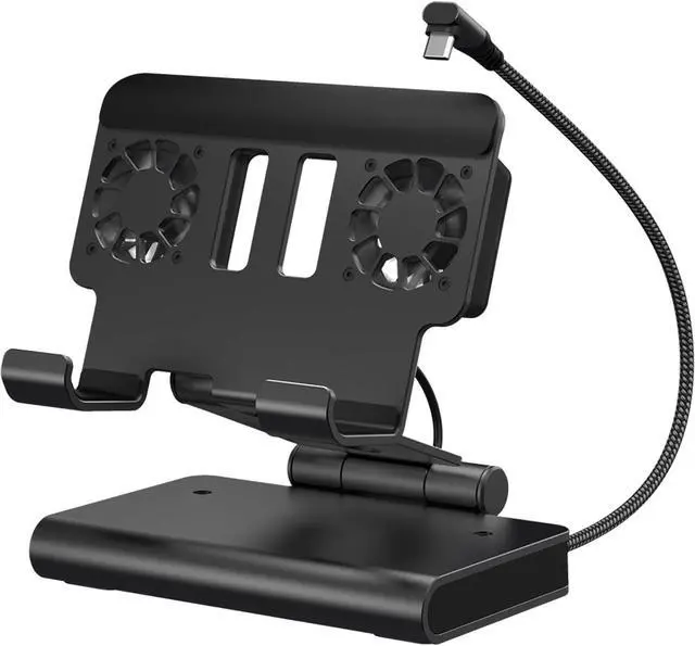 Main image of Docking Station for ROG Ally X for Steam Deck, for MSI Claw, for Legion Go with Dual Fans 4K 144Hz HDMI 2.1 100W PD USB 3.2 Gigabit Ethernet Adjustable Stand (Without Lights)