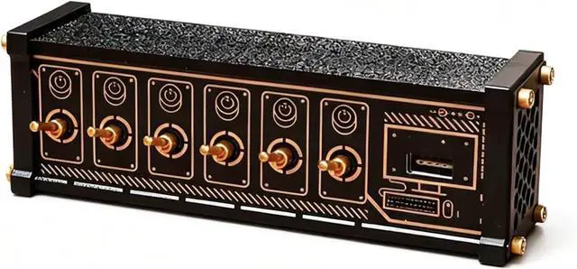 Main image of 6-Ports Independent Switch USB Docking Station, USB Splitter with Button Switch, Data Transmission, Led Indicator for Pc Mod Setup, Home Desk