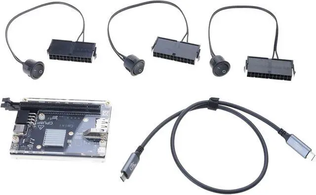 Alt view image 5 of 7 - HA 36 Expansion Dock Hot Swap External GPU Adapter Includes Fast USB Cable for Instantly Setups JHL6340 Chip USB Fast External GPU Dock