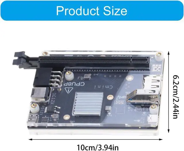 Alt view image 7 of 7 - HA 36 Expansion Dock Hot Swap External GPU Adapter Includes Fast USB Cable for Instantly Setups JHL6340 Chip USB Fast External GPU Dock