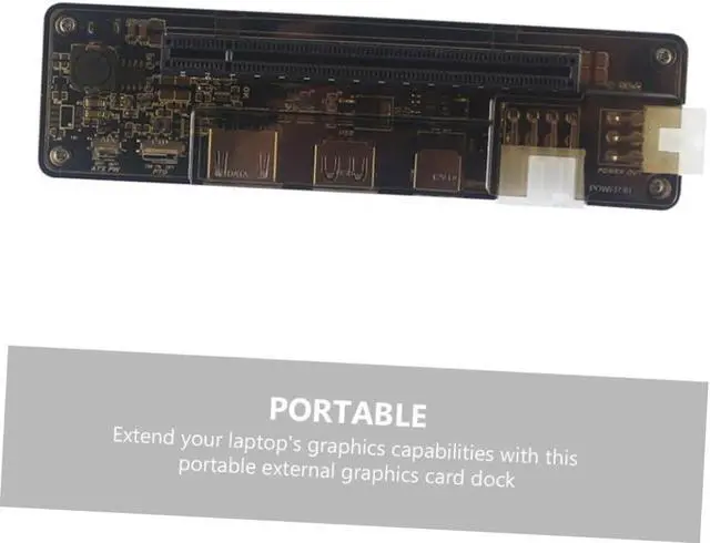 Alt view image 7 of 7 - External Graphics Card Dock for Laptops Pci E Portable Video Card Station with Power Output No Driver Installation Required for Gamers and Professionals