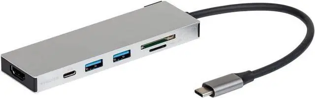 Main image of Nakabayashi Z8790 Digio2 PD Compatible, USB Type-C Aluminum, Docking Station, 5.9 inches (15 cm), Silver