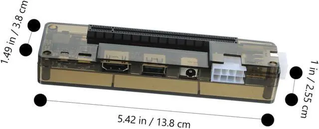 Alt view image 2 of 7 - External Graphics Card for Laptops Pci Expansion Hub Power Output Compatible Pci Graphics Cards for Gaming and Random Style