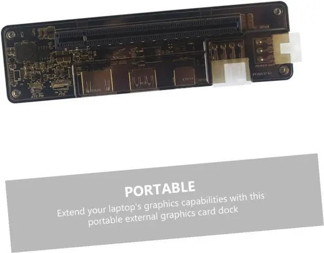 Alt view image 3 of 7 - External Graphics Card for Laptops Pci Expansion Hub Power Output Compatible Pci Graphics Cards for Gaming and Random Style