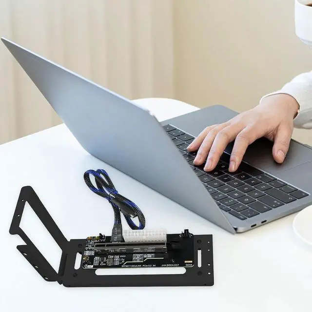 Alt view image 5 of 7 - External Graphics Card Dock, with Stand Bracket, Easy to Install, Supply, Versatile, Parts Adapter Bracket, Black